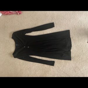 Black flowy long sleeve dress